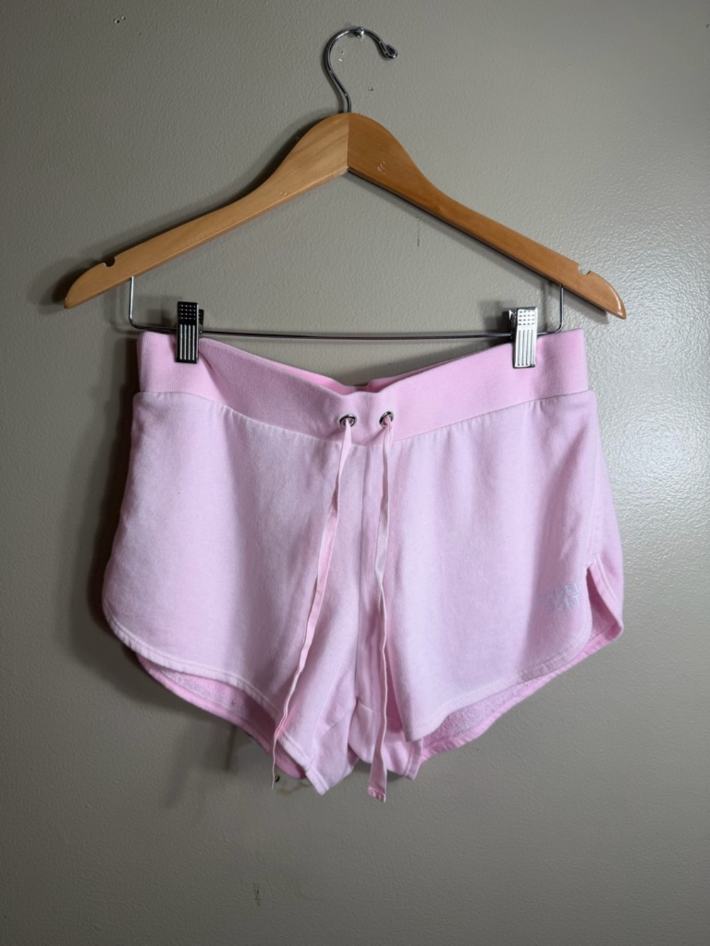 Victoria Sport Pink Lounge Shorts Drawstring Sweat Shorts Small